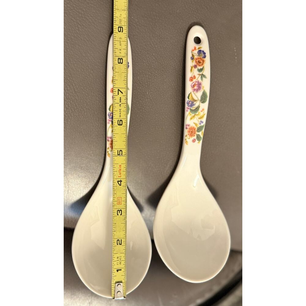 2 MELAMINE RICE/SERVING SPOONS - Picture 2 of 16